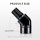 EVIL ENERGY 18 NPT Female to Male Fitting Adapter 45 Degree Elbow Aluminum Black