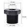 EVIL ENERGY 34 NPT Male to 38 NPT Female Reducer Bushing Fitting Adapter Hex Aluminum Black