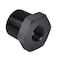 EVIL ENERGY 34 NPT Male to 38 NPT Female Reducer Bushing Fitting Adapter Hex Aluminum Black