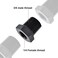 EVIL ENERGY 38 NPT Male to 14 NPT Female Reducer Bushing Fitting Adapter Hex Aluminum Black