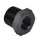 EVIL ENERGY 38 NPT Male to 14 NPT Female Reducer Bushing Fitting Adapter Hex Aluminum Black
