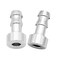 EVIL ENERGY 38 Weld On Hose Barb Tail Nipple On Bung Fitting Adapter Natural Aluminum 2PCS