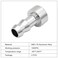 EVIL ENERGY 38 Weld On Hose Barb Tail Nipple On Bung Fitting Adapter Natural Aluminum 2PCS