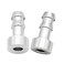 EVIL ENERGY 38 Weld On Hose Barb Tail Nipple On Bung Fitting Adapter Natural Aluminum 2PCS