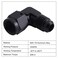 EVIL ENERGY 3AN Female to 3AN Male Flare Swivel Fitting Adapter Aluminium Black