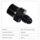 EVIL ENERGY 3AN Male Flare to 14 NPT Pipe Fitting Adapter Aluminum Straight Black 2PCS