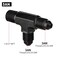 EVIL ENERGY 3AN Tee Male Flare to 18 NPT on Run T Fitting Adapter Aluminum Black