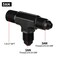 EVIL ENERGY 3AN Tee Male Flare to 18 NPT on Run T Fitting Adapter Aluminum Black