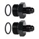 EVIL ENERGY 4AN Flare to 8AN ORB Male 2PCS Fuel Rail Adapter Fitting Black