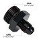 EVIL ENERGY 4AN Flare to 8AN ORB Male 2PCS Fuel Rail Adapter Fitting Black