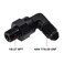 EVIL ENERGY 4AN Male Flare to 18 NPT 90 Degree Swivel Fitting Adapter Aluminum Black