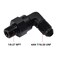 EVIL ENERGY 4AN Male Flare to 18 NPT 90 Degree Swivel Fitting Adapter Aluminum Black