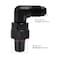 EVIL ENERGY 4AN Male Flare to 18 NPT 90 Degree Swivel Fitting Adapter Aluminum Black