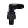 EVIL ENERGY 4AN Male Flare to 18 NPT 90 Degree Swivel Fitting Adapter Aluminum Black