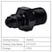 EVIL ENERGY 4AN Male Flare to M14 x 15mm Male Metric Fitting Adapter Aluminium Alloy 2PCS