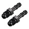 EVIL ENERGY 4AN Male to 14 Barb Push on Fitting Adapter Aluminum 2PCS
