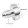 EVIL ENERGY 4AN Male Weld on Bung Fitting Aluminum 4PCS