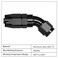 EVIL ENERGY 6AN 45 Degree One Piece Full Flow Hose End Fitting Swivel for CPE Braided Hose