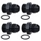 EVIL ENERGY 6AN Flare to AN6 ORB Male ORing 4PCS Fitting Adapter