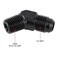 EVIL ENERGY 6AN Male Flare to 14 NPT Pipe 45 Degree Fitting Adapter Aluminum Black
