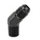 EVIL ENERGY 6AN Male Flare to 14 NPT Pipe 45 Degree Fitting Adapter Aluminum Black
