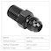 EVIL ENERGY 6AN Male Flare to 14 NPT Pipe Fitting Adapter Straight Aluminum Black