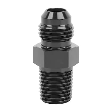 EVIL ENERGY 6AN Male Flare to 14 NPT Pipe Fitting Adapter Straight Aluminum Black