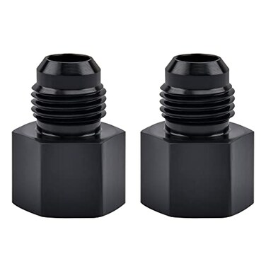 EVIL ENERGY 6AN Male Flare to 18 NPT Female Fitting Adapter Aluminum 2PCS