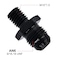 EVIL ENERGY 6AN Male Flare to M10 x 15mm Male Metric Fitting Adapter Aluminium Alloy 2PCS