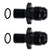 EVIL ENERGY 6AN Male Flare to M10 x 15mm Male Metric Fitting Adapter Aluminium Alloy 2PCS