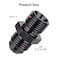 EVIL ENERGY 6AN Male Flare to M14 x 15mm Male Metric Fitting Adapter Aluminium Alloy 2PCS
