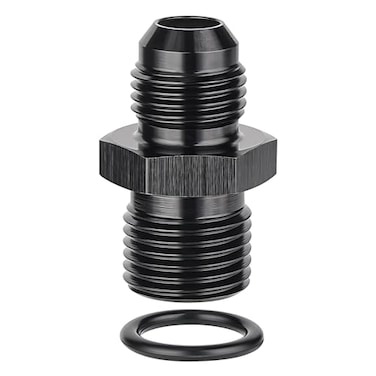EVIL ENERGY 6AN Male Flare to M16 x 15mm Male Metric Fitting Adapter Aluminium Alloy 1PC