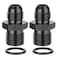 EVIL ENERGY 6AN Male Flare to M16 x 15mm Male Metric Fitting Adapter Aluminium Alloy 2PCS