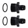 EVIL ENERGY 6AN Male Flare to M22 x 15mm Male Metric Fitting Adapter Aluminium Alloy 2PCS