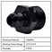 EVIL ENERGY 6AN Male Flare to M22 x 15mm Male Metric Fitting Adapter Aluminium Alloy 2PCS