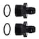 EVIL ENERGY 6AN Male Flare to M22 x 15mm Male Metric Fitting Adapter Aluminium Alloy 2PCS