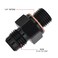 EVIL ENERGY 6AN Male to 14 NPSM Transmission Cooler Fitting Adapter Aluminum Black 2PCS Fits TH350 TH400 4L60E 700R4 2004R TR6060 AOD 4R100 4R70W C5