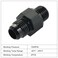 EVIL ENERGY 6AN Male to 14 NPSM Transmission Cooler Fitting Adapter Aluminum Black 2PCS Fits TH350 TH400 4L60E 700R4 2004R TR6060 AOD 4R100 4R70W C5