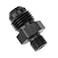 EVIL ENERGY 6AN Male to 1828 BSPP Fitting Adapter Straight Aluminum Black