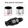 EVIL ENERGY 6AN Male to 38 Hardline Compression Fitting Adapter Aluminum Black 2PCS