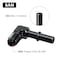 EVIL ENERGY 6AN Male to 38 SAE Quick Disconnect Male 90 Degree Push On EFI Fitting Adapter Aluminum