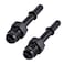 EVIL ENERGY 6AN Male to 516 SAE Quick Disconnect Male Push On EFI Fitting Adapter Aluminum 2PCS
