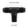 EVIL ENERGY 6AN Tee Male Flare to 14 NPT on Side Branch T Fitting Adapter Aluminum Black