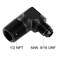 EVIL ENERGY 6AN to 12 NPT Male 90 Degree Fitting Adapter Aluminum 2PCS