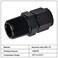 EVIL ENERGY 8AN Female to 12 NPT Male Swivel Fitting Aluminum