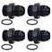 EVIL ENERGY 8AN Flare to AN8 ORB Male ORing 4PCS Fitting Adapter