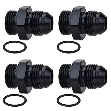 EVIL ENERGY 8AN Flare to AN8 ORB Male ORing 4PCS Fitting Adapter