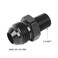 EVIL ENERGY 8AN Male Flare to 14 NPT Pipe Fitting Adapter Straight Aluminum Black