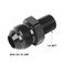 EVIL ENERGY 8AN Male Flare to 14 NPT Pipe Fitting Adapter Straight Aluminum Black