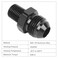EVIL ENERGY 8AN Male Flare to 14 NPT Pipe Fitting Adapter Straight Aluminum Black